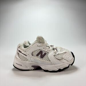 New Balance 530 Classic White Purple Athletic Shoes IZ530SR Kids Boys Size 6